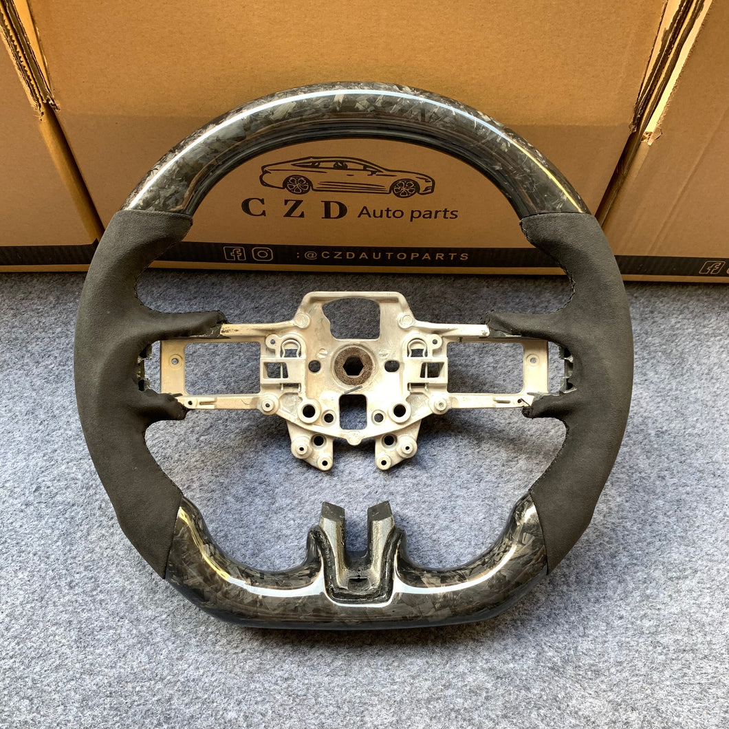 CZD auto parts for Ford Mustang/SHELBY/GT350 2015-2017 Carbon Fiber Steering Wheel with forged carbon fiber