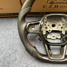 Load image into Gallery viewer, CZD Autoparts For Honda Civic 2021-2022 carbon fiber steering wheel gloss carbon fiber trim
