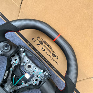 czd auto parts carbon fiber steering wheel for Toyota IQ with printing logo