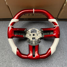 Load image into Gallery viewer, CZD auto parts carbon fiber steering wheel for Ford Mustang 2010-2014 with red carbon fiber