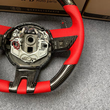 Load image into Gallery viewer, CZD auto parts carbon fiber steering wheel for camaro 2010-2011 with gloss carbon fiber paddle shifters
