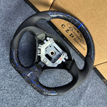 Load image into Gallery viewer, CZD auto parts for Kouki Honda 2006-2008 carbon fiber steering wheel forged carbon with blue flakes