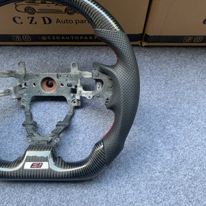 CZD Autoparts For Honda 9th gen Civic/SI 2012-2015 carbon fiber steering wheel SI badge bottom