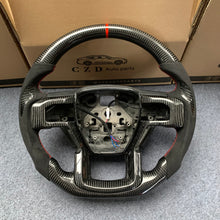 Load image into Gallery viewer, CZD Auto Parts carbon fiber steering wheel for Ford F-150 2015-2020 with red stripe