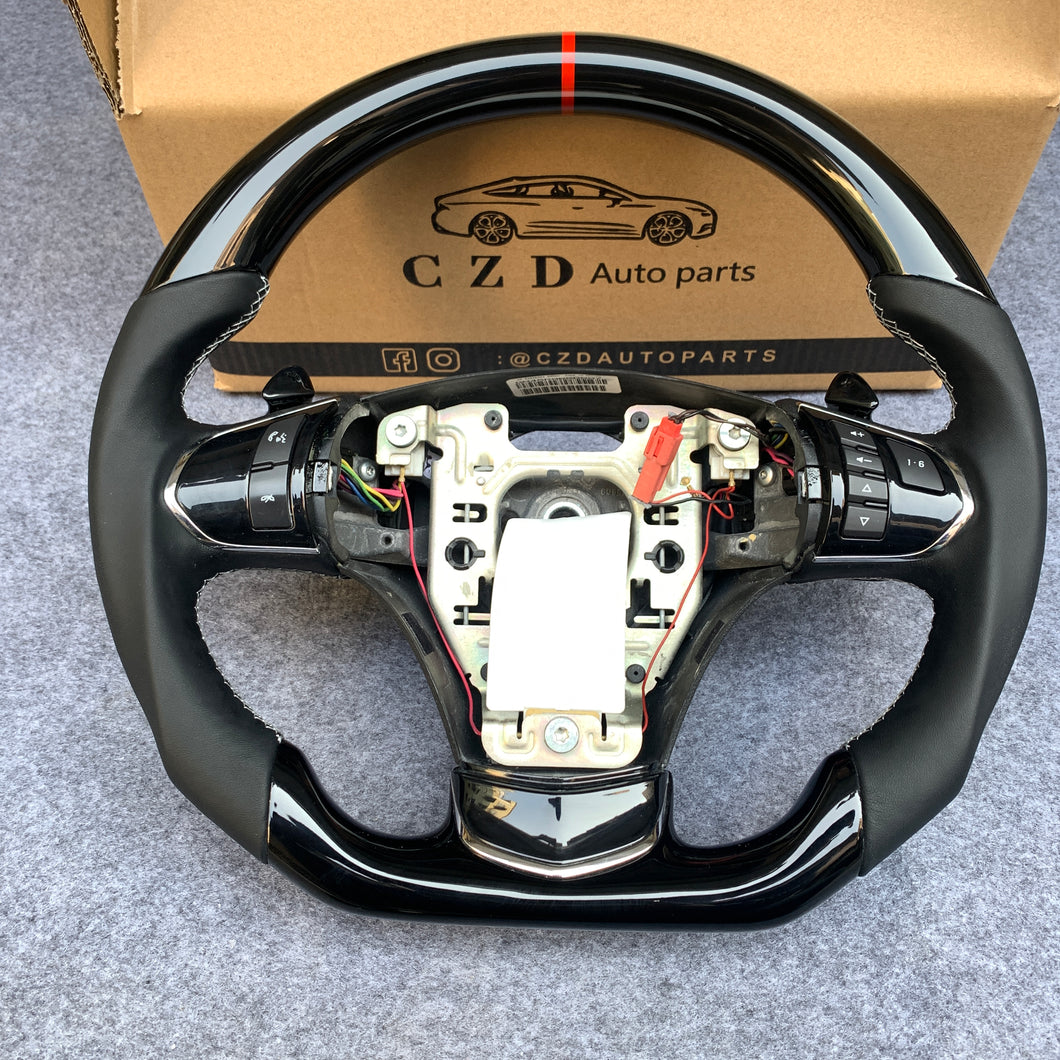 CZD autoparts for  Chevrolet Corvette C6 Z06 C6 2005-2013 carbon fiber steering wheel with  piano black
