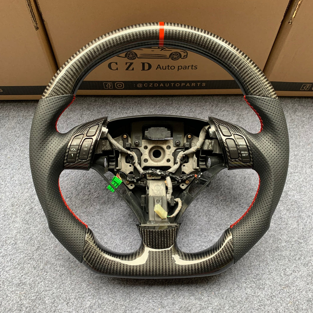 CZD autoparts for  Honda Accord CL7 CL9 2003-2005  carbon fiber steering wheel