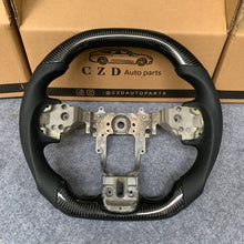 Load image into Gallery viewer, CZD auto parts carbon fiber steering wheel for Mitsubishi Lancer Evolution Evo 10 with flat top shape