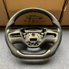 Load image into Gallery viewer, czd auto parts carbon fiber steering wheel for Honda civic 2006-2008 with black smooth leather