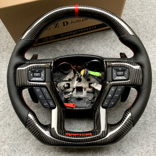 CZD Auto Parts carbon fiber steering wheel for Ford EXPEDITION 2018-2021