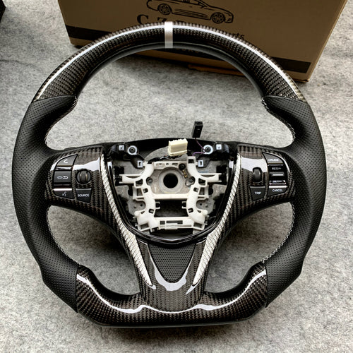 czd auto parts carbon fiber steering wheel for Acura TLX 2015-2021 with gloss carbon fiber