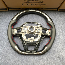 Load image into Gallery viewer, CZD Autoparts For Honda Civic 2021-2022 carbon fiber steering wheel black smooth leather sides