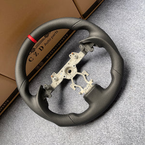 czd auto parts carbon fiber steering wheel for Infiniti G37 with leather and stripe