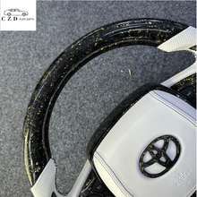 Load image into Gallery viewer, CZD auto parts for Toyota Avalon 2019-2022 carbon fiber steering wheel  with  golden flakes carbon