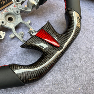 czd auto parts carbon fiber steering wheel for Infiniti Q50 2014-2017 with smooth leather