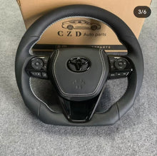 Load image into Gallery viewer, 2019-2022 Toyota 8th gen Camry se xse le xle/Avalon carbon fiber steering wheel with piano black from czd auto parts