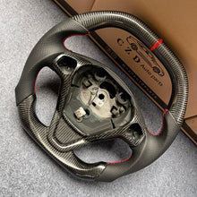 Load image into Gallery viewer, CZD auto parts for Ford Fiesta MK6 2008-2013 carbon fiber steering wheel with flat top shape