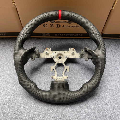 czd auto parts carbon fiber steering wheel for Infiniti G37 with leather and stripe