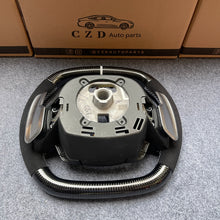 Load image into Gallery viewer, CZD auto parts for Chevrolet Corvette C8 2020+ carbon fiber steering wheel with white stripe