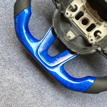 Load image into Gallery viewer, CZD Autoparts for Dodge (SRT) Challenger 2015-2021 carbon carbon fiber steering wheel blue wire carbon fiber top and bottom