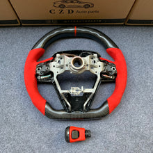 Load image into Gallery viewer, CZD Autoparts For Toyota 8th gen Camry se xse le xle 2018-2022 carbon fiber steering wheel red alcantara sides