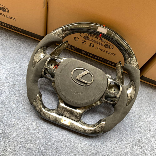 CZD auto parts carbon fiber steering wheel for Lexus CT200H 2014-2018 with forged carbon fiber
