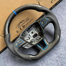 Load image into Gallery viewer, CZD auto parts for Ford Escape 2017-2019 carbon fiber steering wheel with blue stripe line