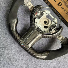 Load image into Gallery viewer, CZD auto parts for  BMW M2 F87 M3 F80 M4 F82 F83 M5 F10 M6 F06 F12 F13 X5 M F85 X6 M F86 carbon fiber steering wheel with alcantara leather side &amp; LED