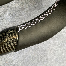 Load image into Gallery viewer, CZD auto parts for Maserati Grancabrio 2010-2020 carbon fiber steering wheel with flat top