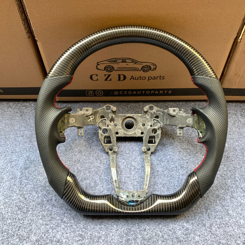 czd auto parts carbon fiber steering wheel for Acura TLX 2022+ with black perforated leather