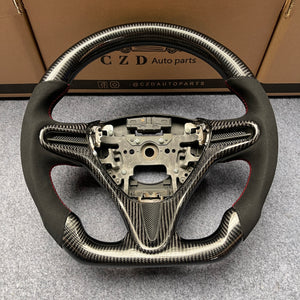 czd auto parts carbon fiber steering wheel for Honda City 2009-2013 with black alcantara