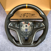 Load image into Gallery viewer, CZD auto parts  for Chevrolet 5th gen Camaro 2010-2015 carbon fiber steering wheel with perforated leather