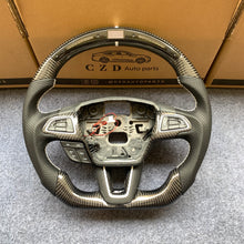 Load image into Gallery viewer, CZD auto parts for Ford Focus RS ST 2015-2018 carbon fiber steering wheel with LED top