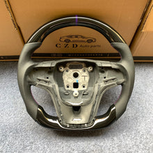 Load image into Gallery viewer, CZD autoparts  for Chevrolet 5th gen Camaro 2010-2015 carbon fiber steering wheel with piano black in the top and bottom