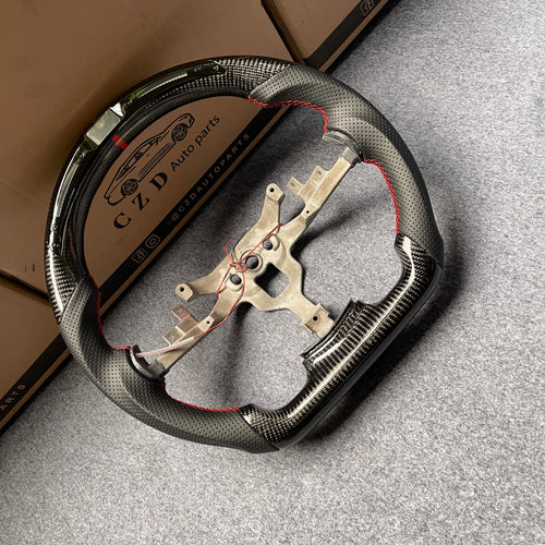 CZD autoparts for  Chevrolet Corvette C6 Z06 C6 2005-2013 carbon fiber steering wheel with led