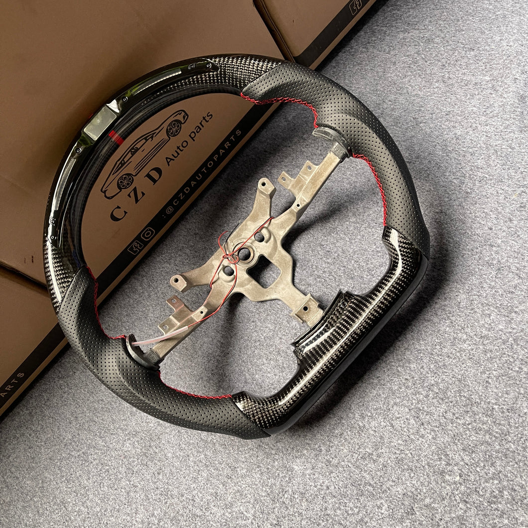 CZD autoparts for  Chevrolet Corvette C6 Z06 C6 2005-2013 carbon fiber steering wheel with led