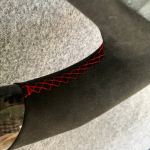 czd auto parts carbon fiber steering wheel for Infiniti Q60 with red stripe/stitch