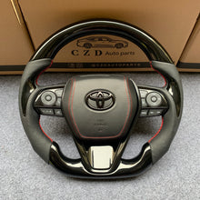 Load image into Gallery viewer, CZD auto parts for Toyota Avalon 2019-2022 carbon fiber steering wheel with  piano black