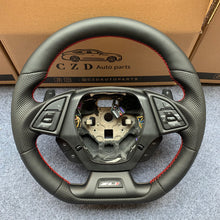 Load image into Gallery viewer, CZD auto parts for Chevrolet 6th gen Camaro 2016-2020 carbon fiber steering wheel with smooth leather