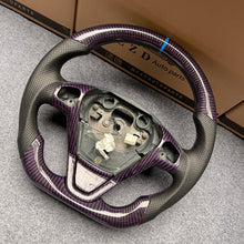 Load image into Gallery viewer, CZD auto parts for Ford EcoSport 2013-2017 carbon fiber steering wheel with purple carbon fiber