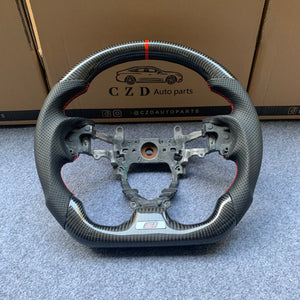 CZD Autoparts For Honda 9th gen Civic/SI 2012-2015 carbon fiber steering wheel SI badge bottom