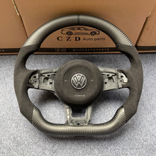 Load image into Gallery viewer, CZD auto parts for Volkswagen Golf 7 GTI Golf R MK7 VW Polo GTI Scirocco 2015 2016 carbon fiber steering wheel with alcantara airbag cover