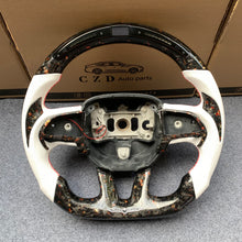 Load image into Gallery viewer, CZD auto parts for Dodge Durango 2018-2021 carbon fiber steering wheel with red &amp; golden flakes forged carbon fiber