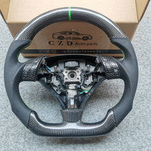 Load image into Gallery viewer, czd auto parts carbon fiber steering wheel for Accord V6/Forum/coupe/CL9/CL7 with green stripe