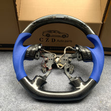 Load image into Gallery viewer, CZD autoparts for Honda Accord UC1 UC3 CM5 CM6 carbon fiber steering wheel with blue perforated leather side