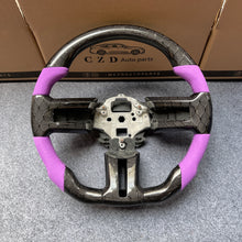 Load image into Gallery viewer, CZD auto parts carbon fiber steering wheel for Ford Mustang 2010-2014 with purple alcantara