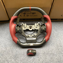 Load image into Gallery viewer, CZD auto parts carbon fiber steering wheel for Lexus RCF F sport with flat top flat bottom shape