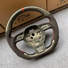 Load image into Gallery viewer, CZD auto parts for RS Q3 (8U) carbon fiber steering wheel with alcantara leather side