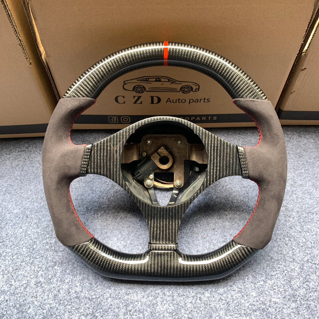 CZD auto parts carbon fiber steering wheel for Mitsubishi Lancer Evolution Evo 7 with alcantara