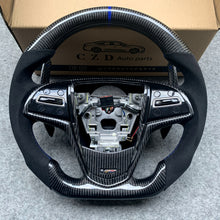 Load image into Gallery viewer, CZD auto parts for Cadillac ATS 2013 2014 2015 carbon fiber steering wheel  with carbon paddle shifter