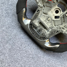 Load image into Gallery viewer, CZD auto parts for TOYOTA SUPRA A90 A91 MK5 2020-2021 carbon fiber steering wheel with black alcantara leather side &amp; LED